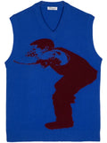 Leathersmith of London intarsia-knit vest