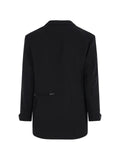 Yohji Yamamoto wool zip-detail notch-lapel jacket