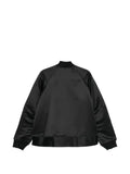 Black Comme Des Garçons satin raglan-sleeve jacket