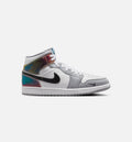 Air Jordan 1 Mid SE “Black White Wolf Grey” Men's Lifestyle Shoes