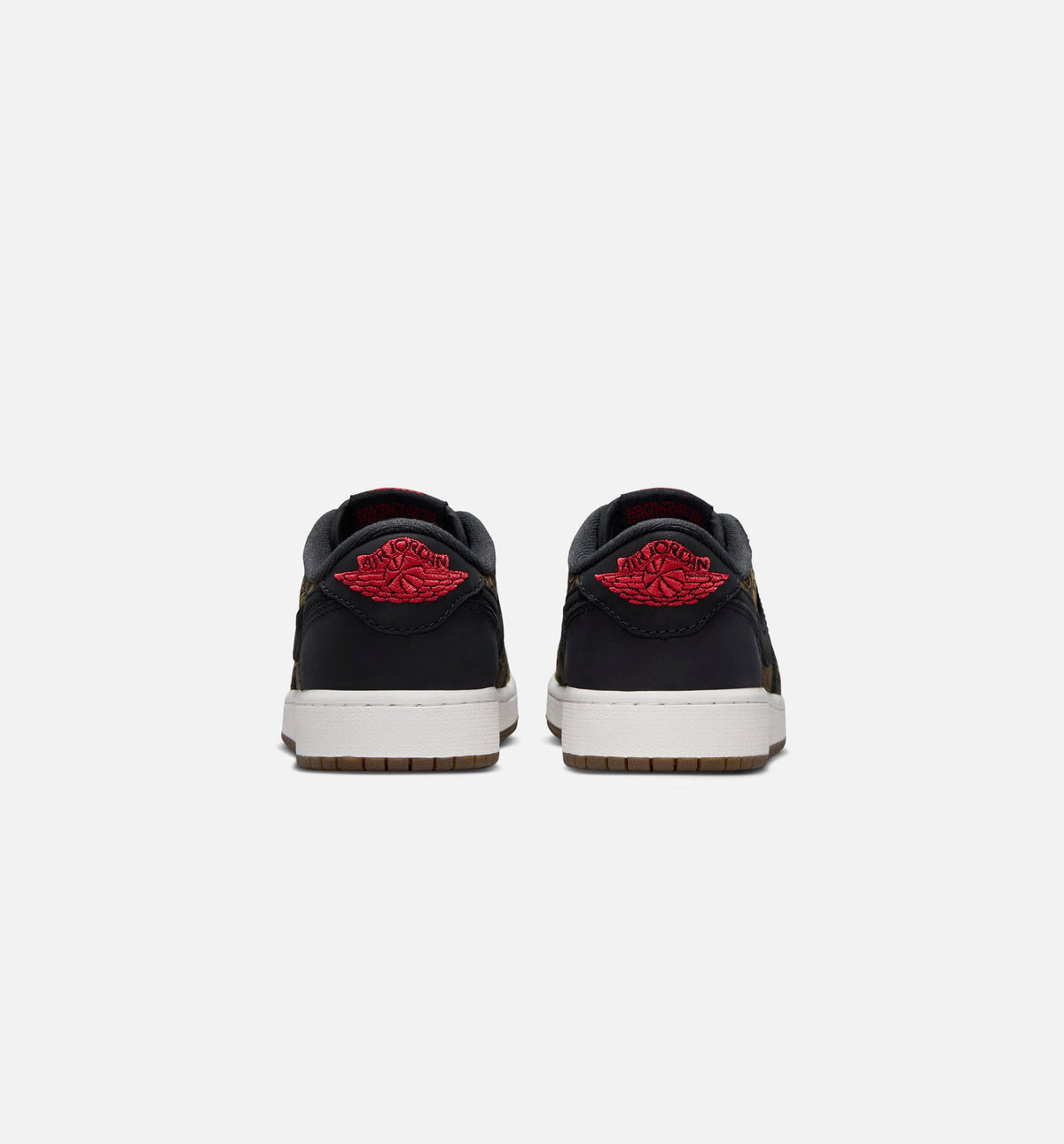 Air Jordan 1 Retro Low OG Laser Black and Varsity Red | Grade School Lifestyle Shoe | Black/Varsity Red/Summit White