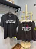 THAT'S A AWFUL LOT OF COUGH SYRUP Graphic Short-Sleeve Set
